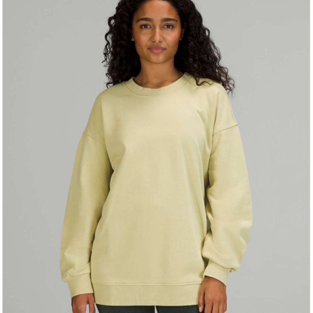 Lululemon Perfectly Oversized Crew Dew Green size 6
